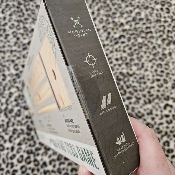 Meridian Point Wooden Ring Toss Game, Catch The Ring On The Hook, New in Box NIB - Picture 7 of 7